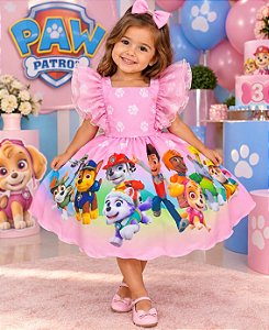 Vestido Temáticos Kids Esquadrão Canino