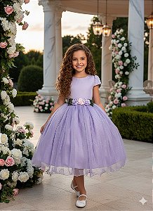 Vestido Juvenil Vila Lele Luiza Lilas