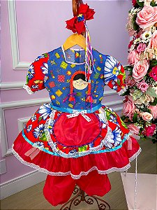 Vestido Junino Boneca Aghata