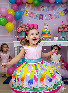 Vestido Tematicos Luxo Trolls