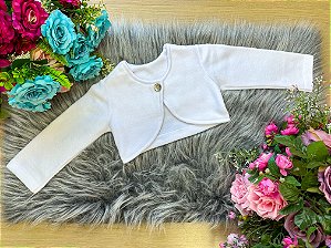 Casaco Bolero Soft Sofia Branco