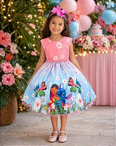 Vestido Tematicos Ysa Kids Lilo Stitch