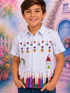 Camisa Miss cherry Meninos - Lapis Aquarela ABC