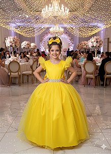 Vestido Marie Longo Amanda Amarelo