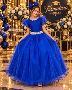 Vestido Marie Longo Amanda Azul Royal