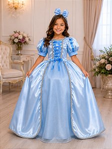 Fantasia Princesa Belli Longa Princesa Azul Modelo 2