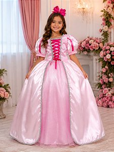 Fantasia Princesa Belli Longa Princesa Rosa - Modelo 2