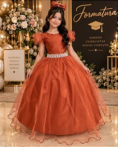 Vestido Marie Longo Amanda Terracota