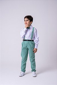 Conjunto Miss Cherry Vitor Suspensorio Verde