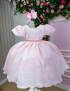 Vestido Miss Cherry Cristal Lese - Laise Rosa Bebe