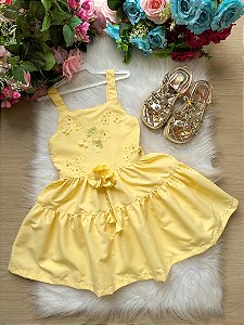 Vestido Blogueirinha Cecilia Amarelo