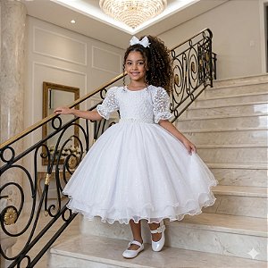 Vestido Bella Child Laize Branco