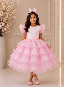 Vestido Ysa Kids Belinda Rosa Bebe