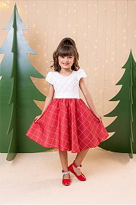 Vestido Banana Club Jamile Saia Vermelha