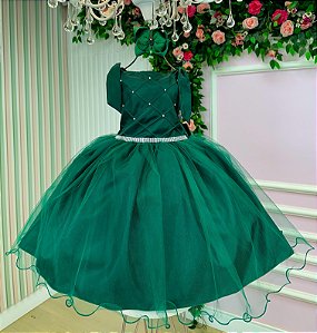 Vestido Marie Mariely Verde Esmeralda