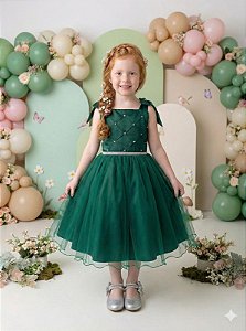 Vestido Marie Mariely Verde Esmeralda