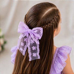 Laço Belli Jessica Renda Lilas