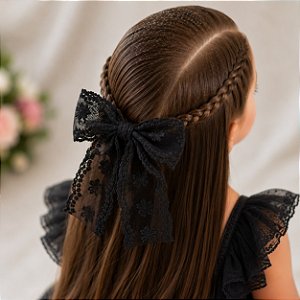 Laço Belli Jessica Renda Preto