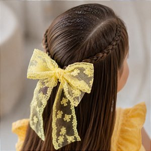 Laço Belli Jessica Renda Amarelo