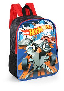 Mochila de Costa Hot Wheels Preto Com Vermelho