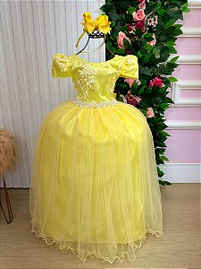 Vestido Enjoy Longo Jaqueline Amarelo