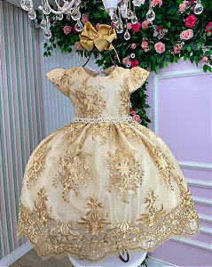 Vestido Marie Realeza Mari Dourado