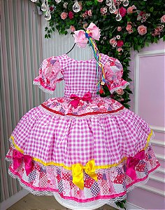Vestido Junino Mimadine Luxo Daiana Rosa