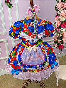 Vestido Junino Sem Short Michele