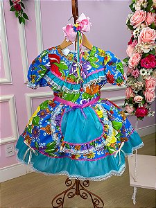 Vestido Junino Sem Short Maria Flor