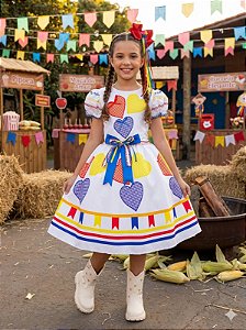 Vestido Marie Junino Luxo Arraiá da Quermesse da Noiva/Noivinha