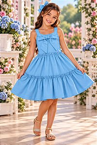 Vestido Blogueirinha Lola Azul Bebe