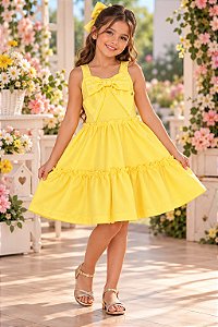 Vestido Blogueirinha Lola Amarelo