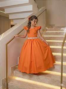 Vestido Ysa Kids Ariane Longo Terracota