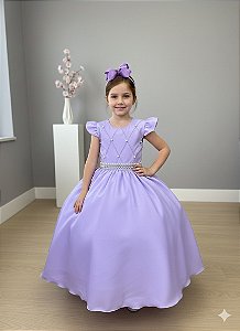 Vestido Ysa Kids Ariane Longo Lilás