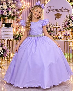 Vestido Ysa Kids Ariane Longo Lilás