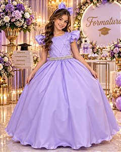 Vestido Ysa Kids Ariane Longo Lavanda