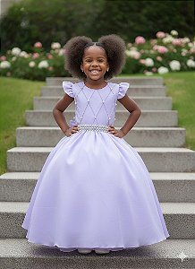 Vestido Ysa Kids Ariane Longo Lavanda