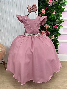 Vestido Ysa Kids Ariane Longo Rosê