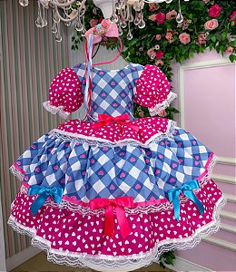 Vestido Junino Mimadine Luxo Agata
