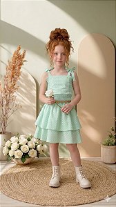 Vestido Blogueirinha Hermione Verde