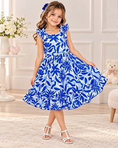 Vestido Banana Club Nayara Azul Royal