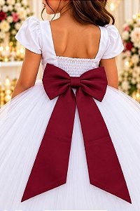 Laço Opcional / Faixa Do Vestido Selena Marsala