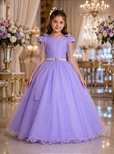 Vestido Banana Club Longo Diamante Lilas