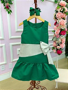 Vestido Blogueirinha Rafa Verde - Natal