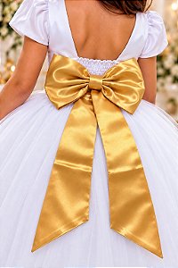 Laço Opcional / Faixa Do Vestido Selena Dourado