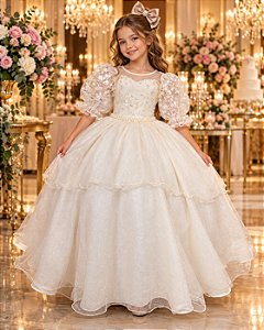 Vestido Bella Child Longo Eva Off