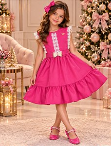 Vestido Blogueirinha Valeria Pink