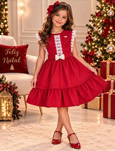 Vestido Blogueirinha Valeria Vermelho