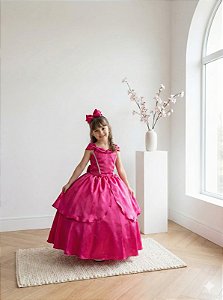 Fantasia Longa Princesa Belli Aurora A Bela Adormecida Pink