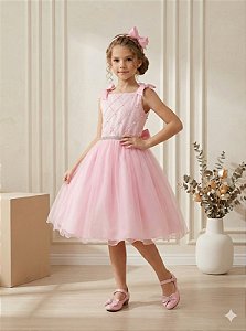 Vestido Marie Mariely Rosa Bebe